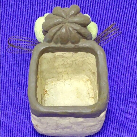 Crazy Mountain Angel Of Friendship Ceramic Candle Planter Holder Figurine RARE - Picture 5 of 11